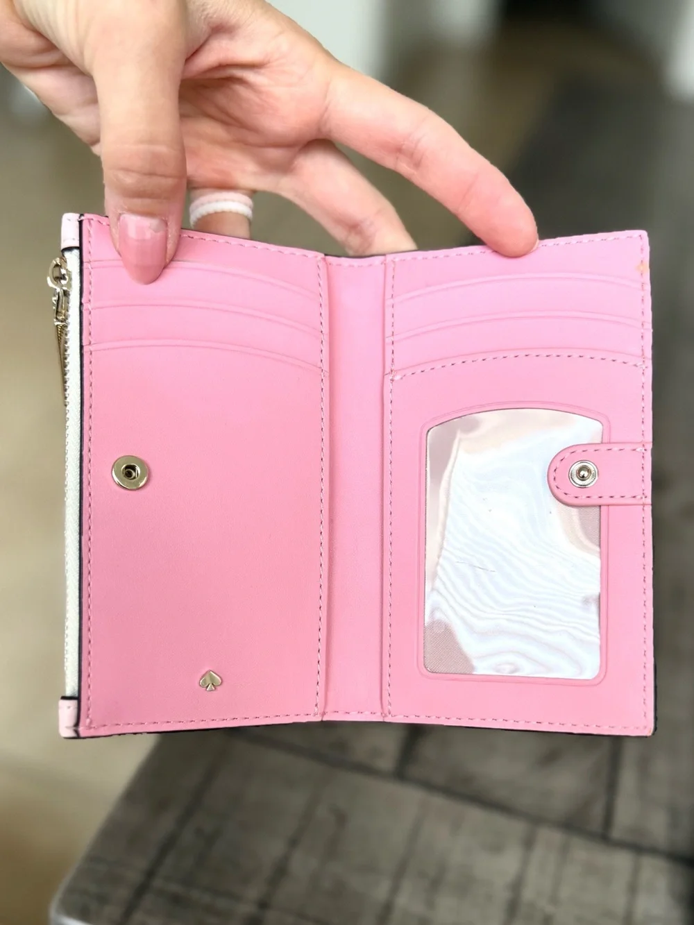 Kate Spade Bradley Pink Gingham Wallet